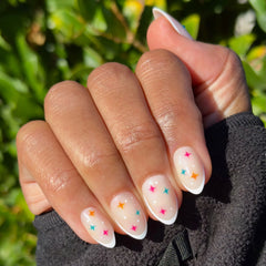 3D Gem French - Press-On | Medium | Almond