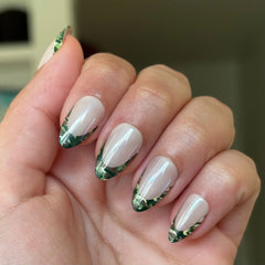 Camo French - Press-On | Medium | Almond