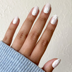 Chrome Daisy Pop - Press-On | Short | Round