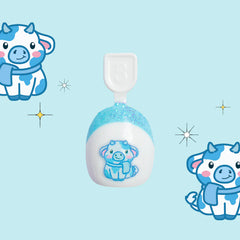 Fuzzy Winter Cow French - Pressies | Extra Short Short | Round