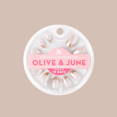 Gold Glimmer French - Press-On | Medium | Oval