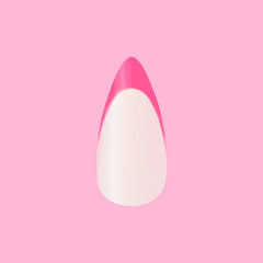 Neon Pink French - Press-On | Medium | Stiletto