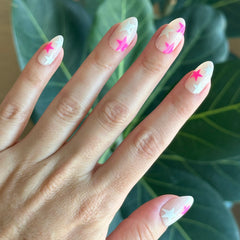 Neon Star Mixed Pack - Press-On | Medium | Almond