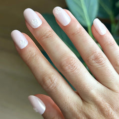 Puffy Floral Metallic - Press-On | Short | Round