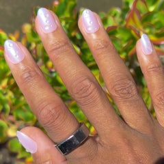 Purple Puka Raindrops - Press-On | Short | Almond