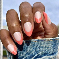 Ride Into The Sunset French - Press-On | Medium | Almond