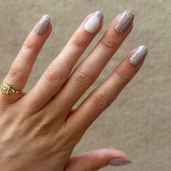 Cowboy Boot Chrome | Short | Round - Tab Press-On