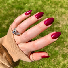 Cabernet | Medium | Oval - Tab Press-On