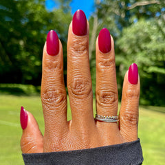 Cabernet | Medium | Oval - Tab Press-On