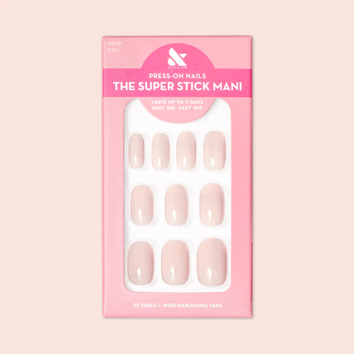 Tutu | Short | Squoval - Tab Press-On